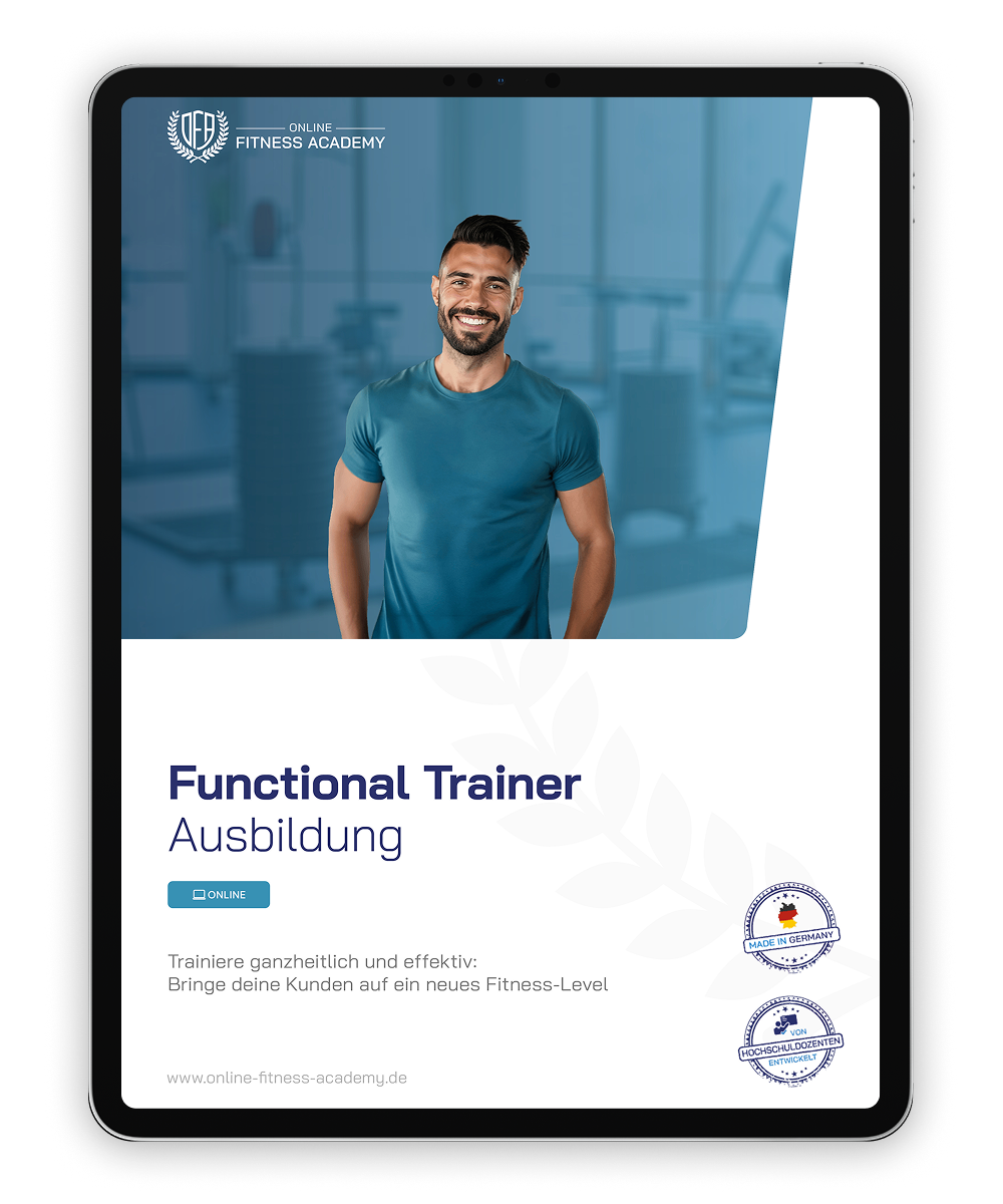 Informationsbrosch&uuml;re Functional Trainer Online Ausbildung Mockup