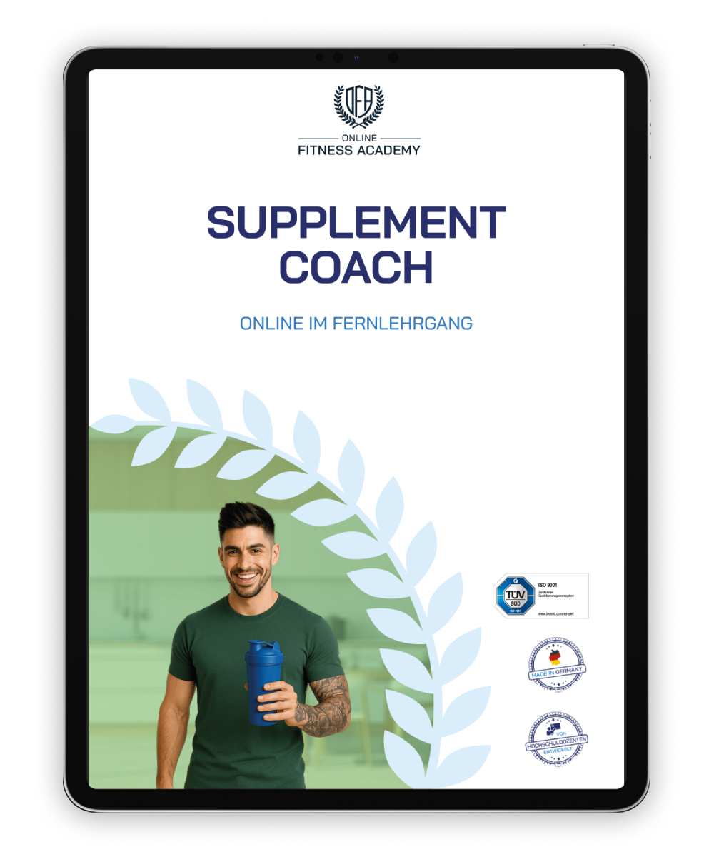 Informationsbroschüre Supplement Coach Online Ausbildung Mockup